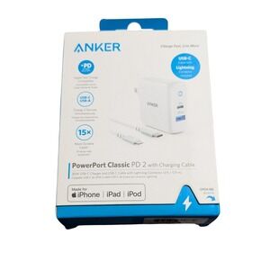 Ab. Anker Fast Charge Power Port‎ Classic PD 2 White 3' Charging Cable
